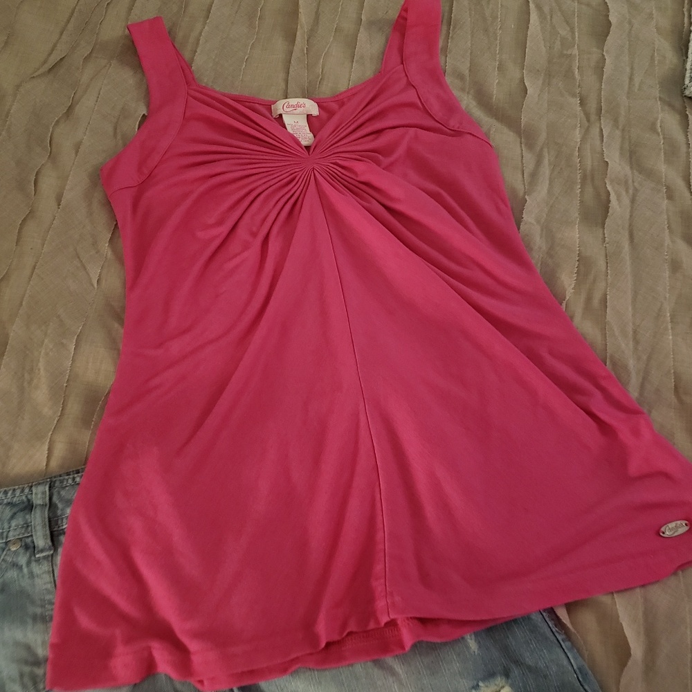 🔶️ 🎀 Pretty Pink Pleated Tank 🎀